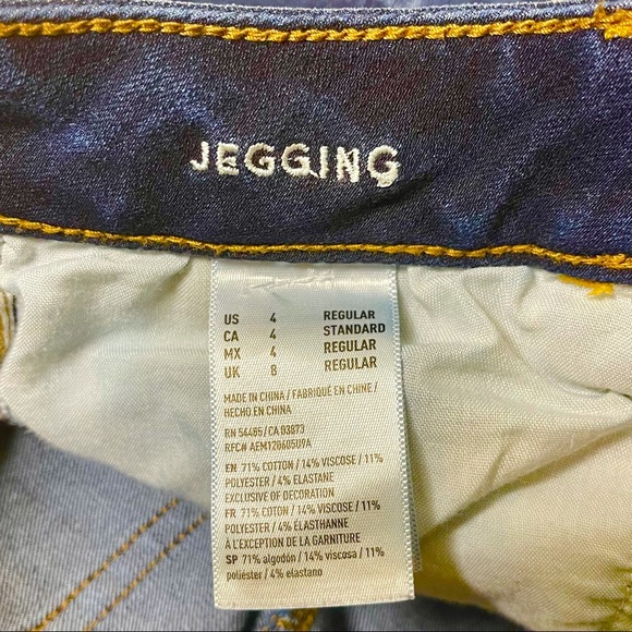 American Eagle Distressed Jeggings Skinny Jeans 4 - Picture 10 of 10